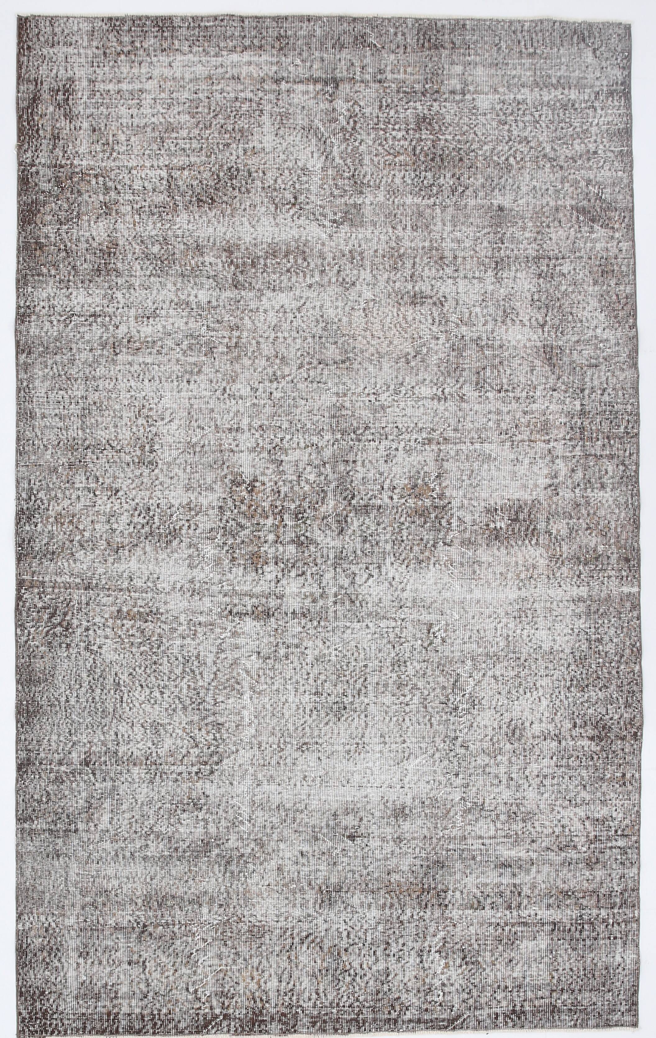 178x295Cm Persian Area Rug, Turkish Antique Rug, Faded Brown Vintage Rug