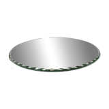 Old round, beveled, art deco mirror, 1940s-50s