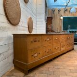 Old wooden workshop furniture