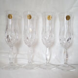Suite of 4 flutes Crystal Royal Doulton Roma