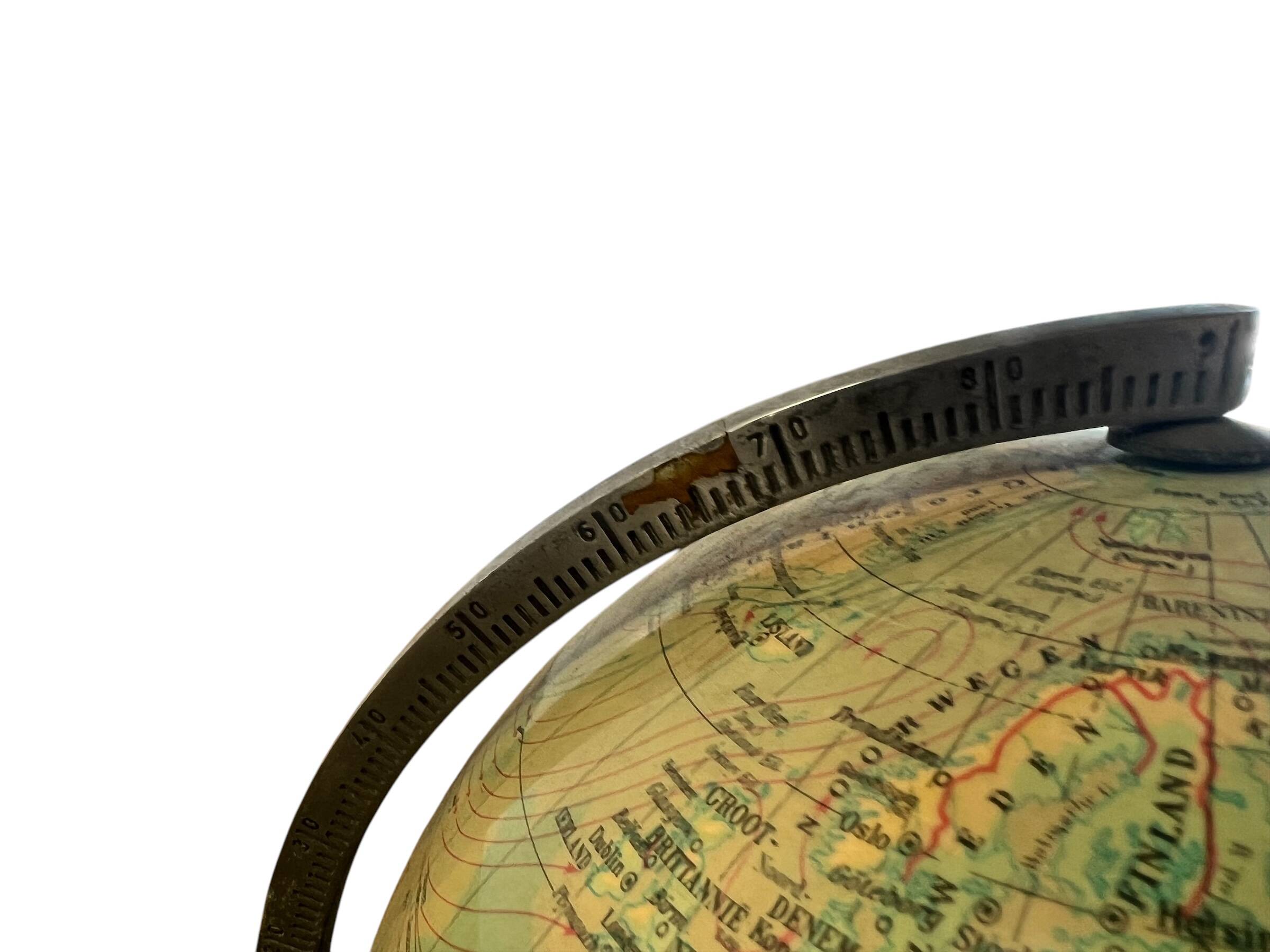Globe vintage avec lumières GDP 1965 Globe