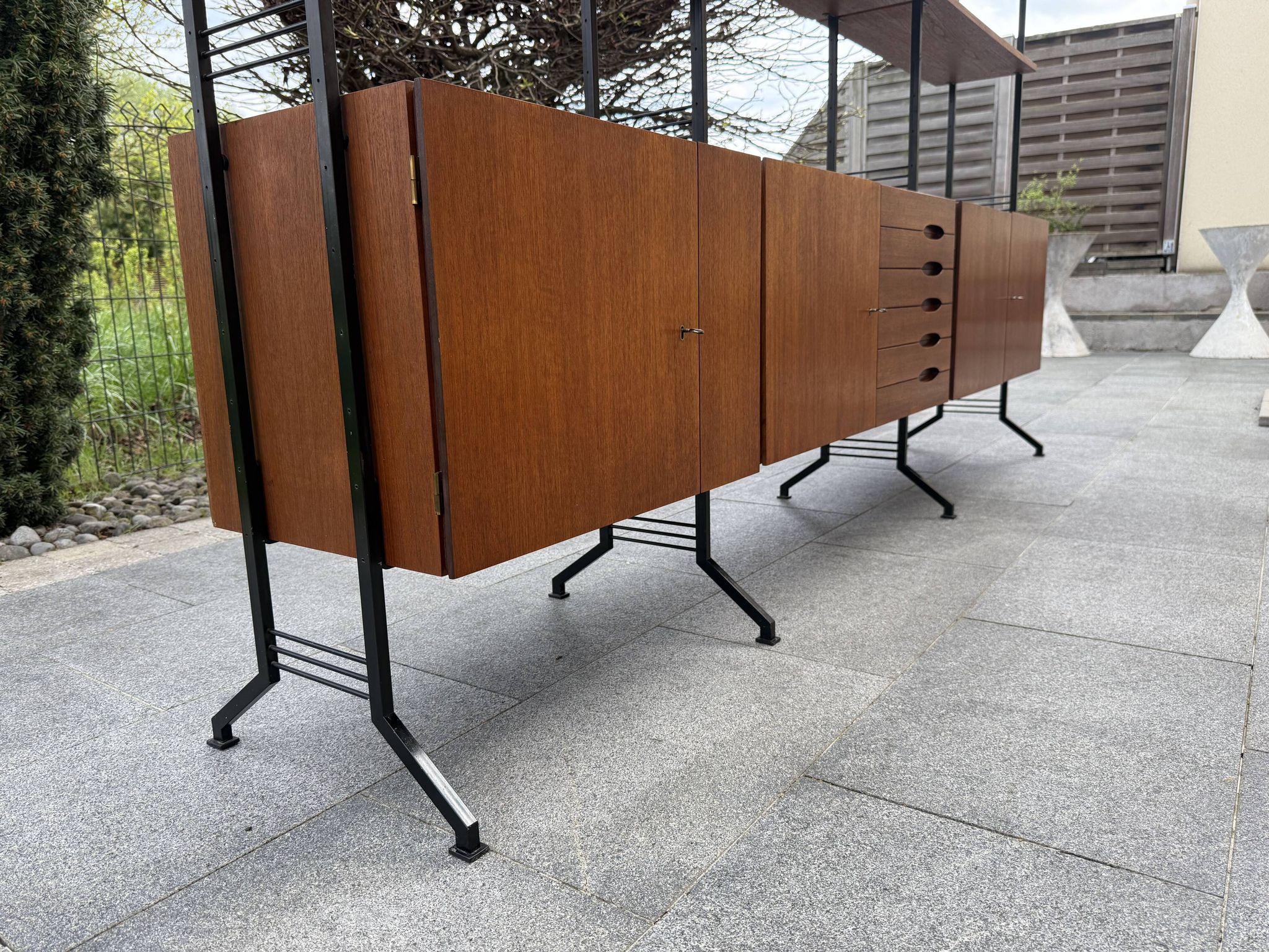 Bibliothèque modulable  scandinave année 60