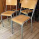 Set of 4 chairs of schoolboy