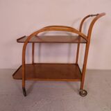 Vintage Mid century oak trolley