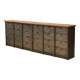 Strafor cabinet with flaps, 6 columns, oak top, 1950s.
