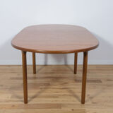 Table à manger extensible en teck ovale du milieu du siècle de McIntosh, années 1960