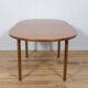 Mid century oval teak extendable dining table from mcintosh, 1960s