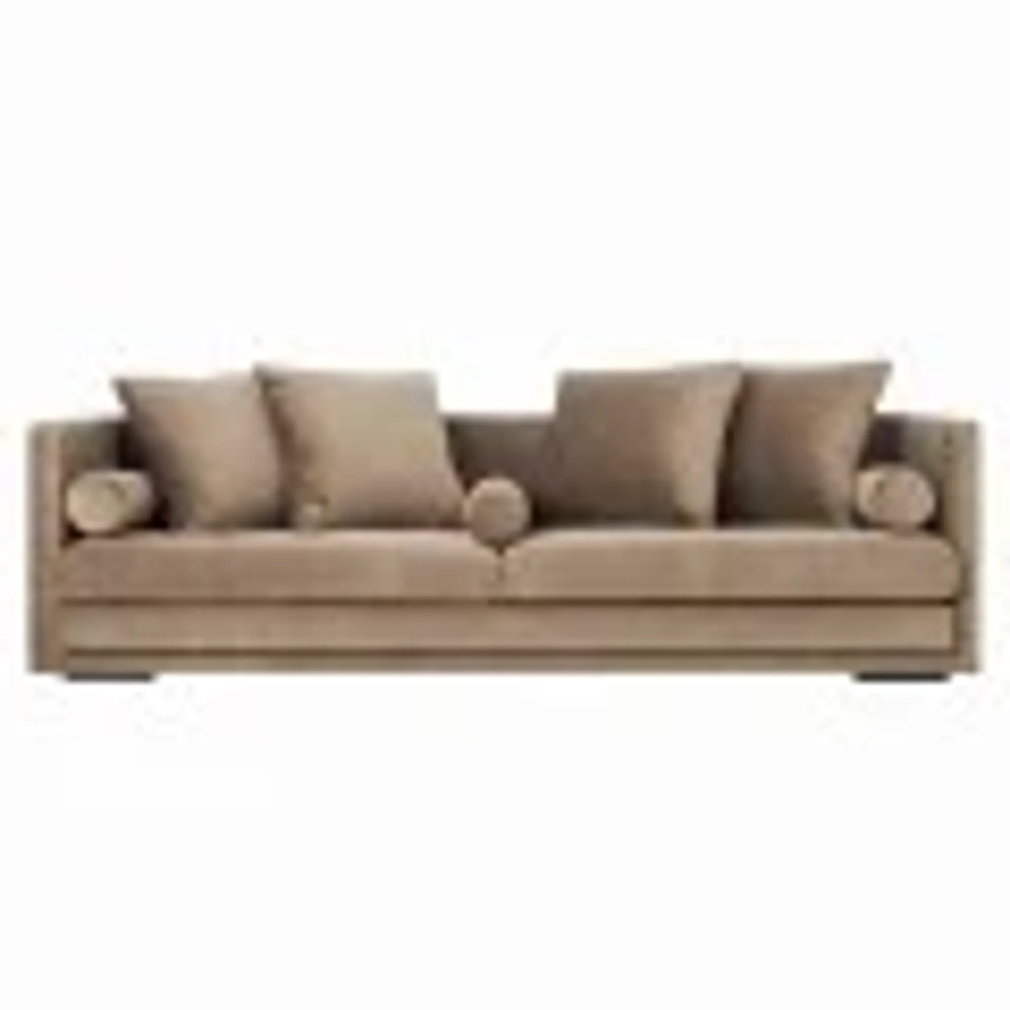 Sofa Malmo brown velour, Scandinavian design