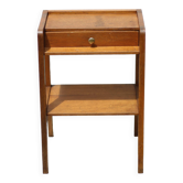 Wooden bedside table with drawer, side table, end table