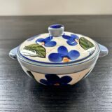 Porcelain candy dish with floral decoration