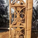 Peacock rattan shelf