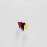 Small Italian Vintage Wall Lamp with Colorful Shades
