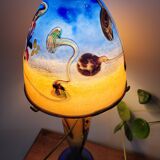 Multi-layer glass mushroom lamp