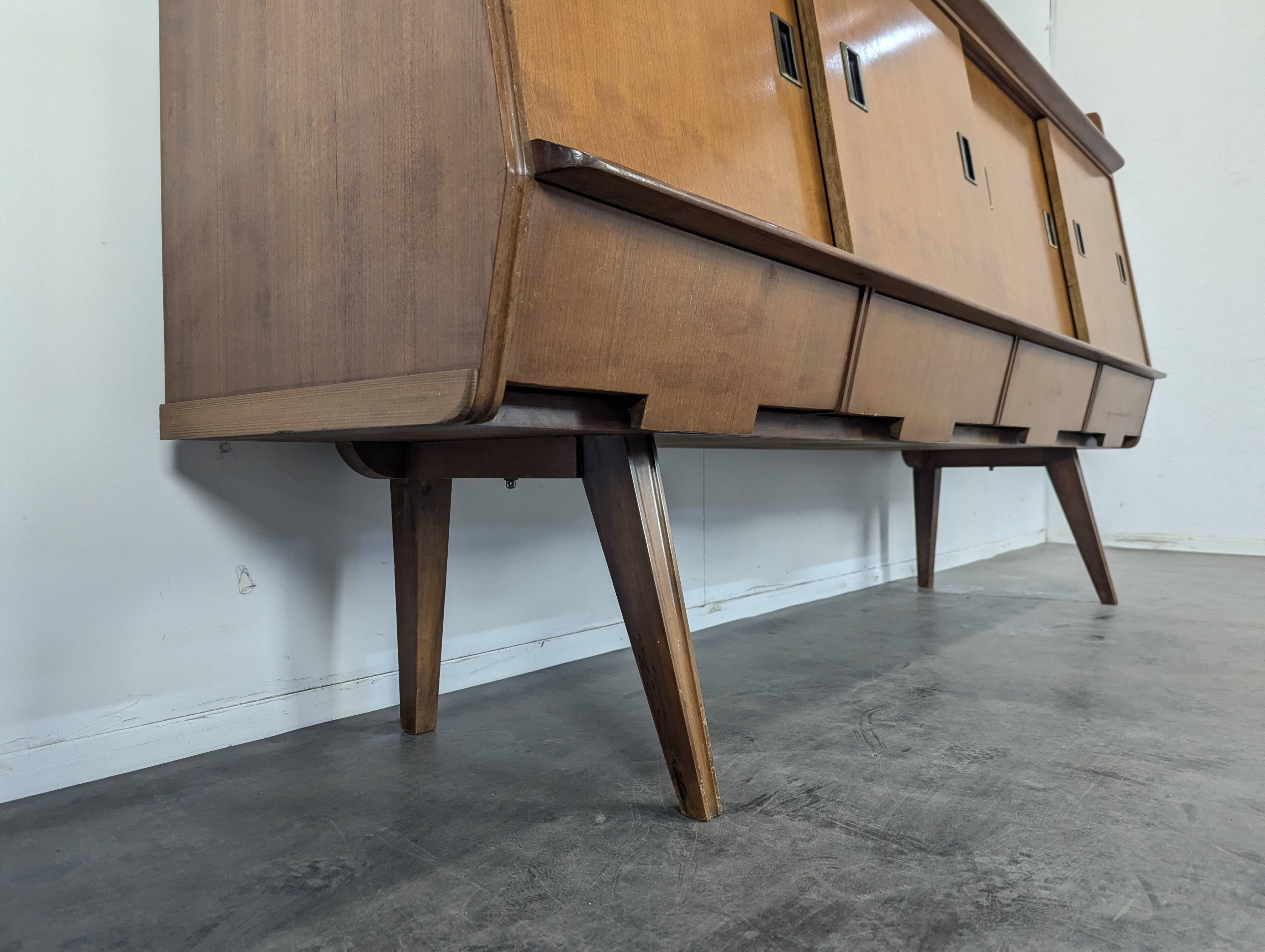 Teak enfilade by Vittorio Dassi for La Permanente Mobili Cantù