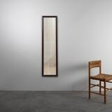 Miroir belge Art Déco en bois avec verre vieilli, vers 1930
