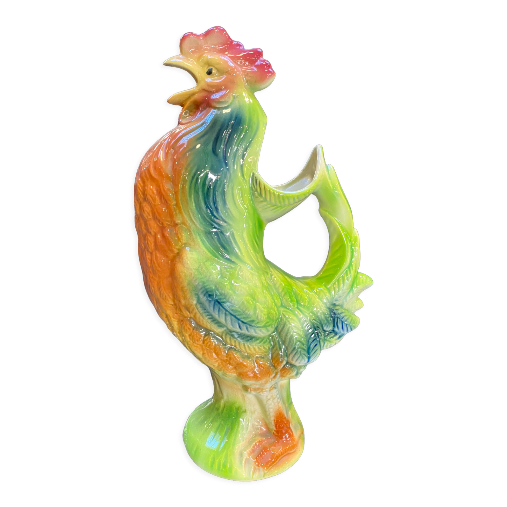 Pichet rooster earthenware Saint Clement