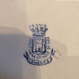11 plates in opaque porcelain from Gien known as Terre de Fer