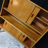Scandinavian teak bookcase sideboard from the 60s