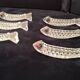6 zoomorphic crystal knife rests
