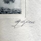 Georges lefebvre, reflets, photographie en n&b, vers 1930. signée à l'encre