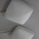 Set of two flush mounts or wall lamps, czechoslovakia, 1960s