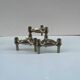 Vintage Stoffnagel candle holders in chrome steel