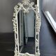 Miroir blanc en bois