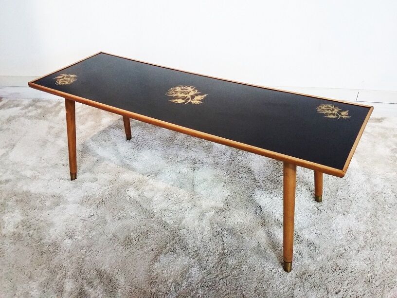 Table low vintage compass