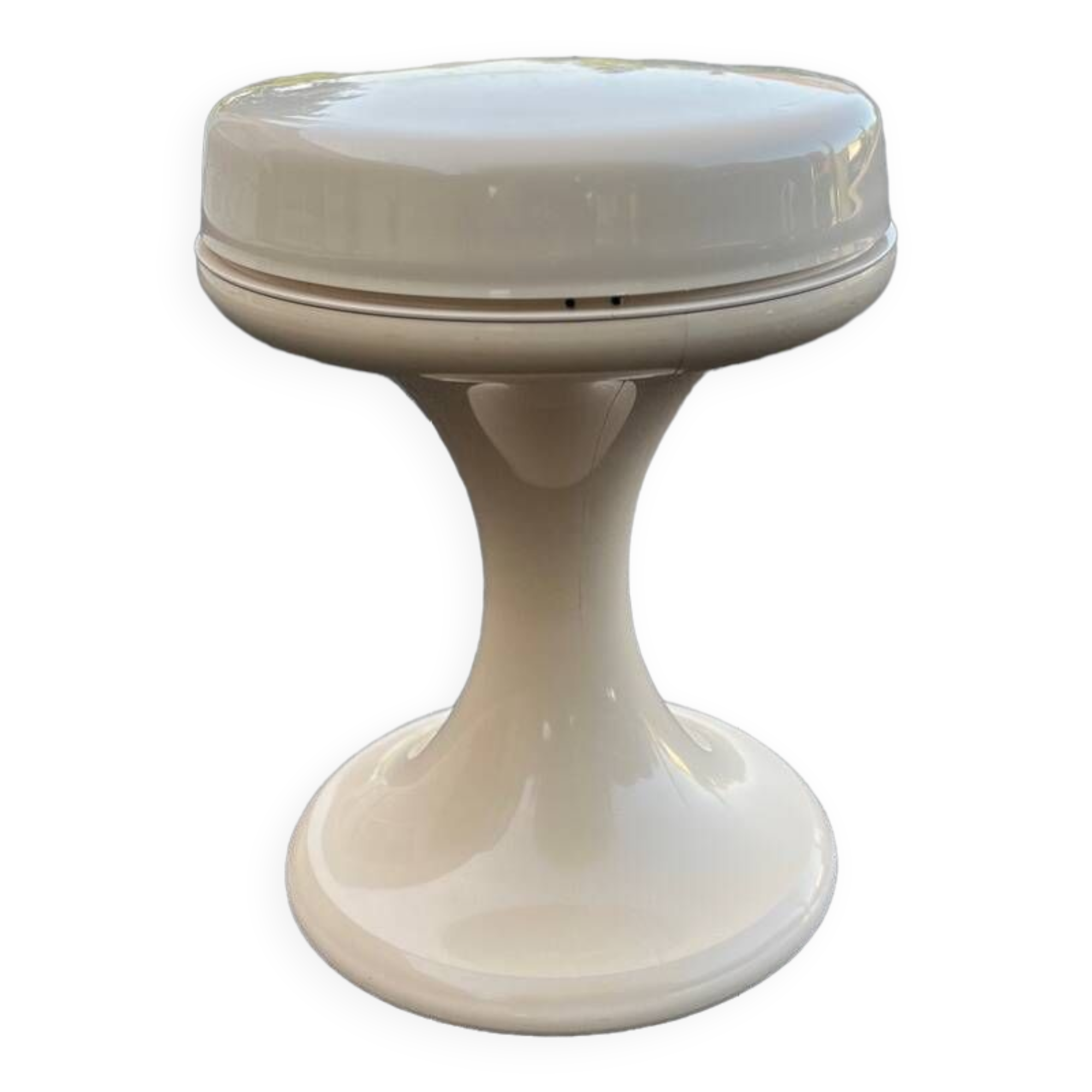 Vintage plastic pouf emsa 1970 w germany stool