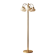 Vintage brass floor lamp with five opaline glass shades, mid-century, Czechoslovakia, 165 × 60 × 30 cm
