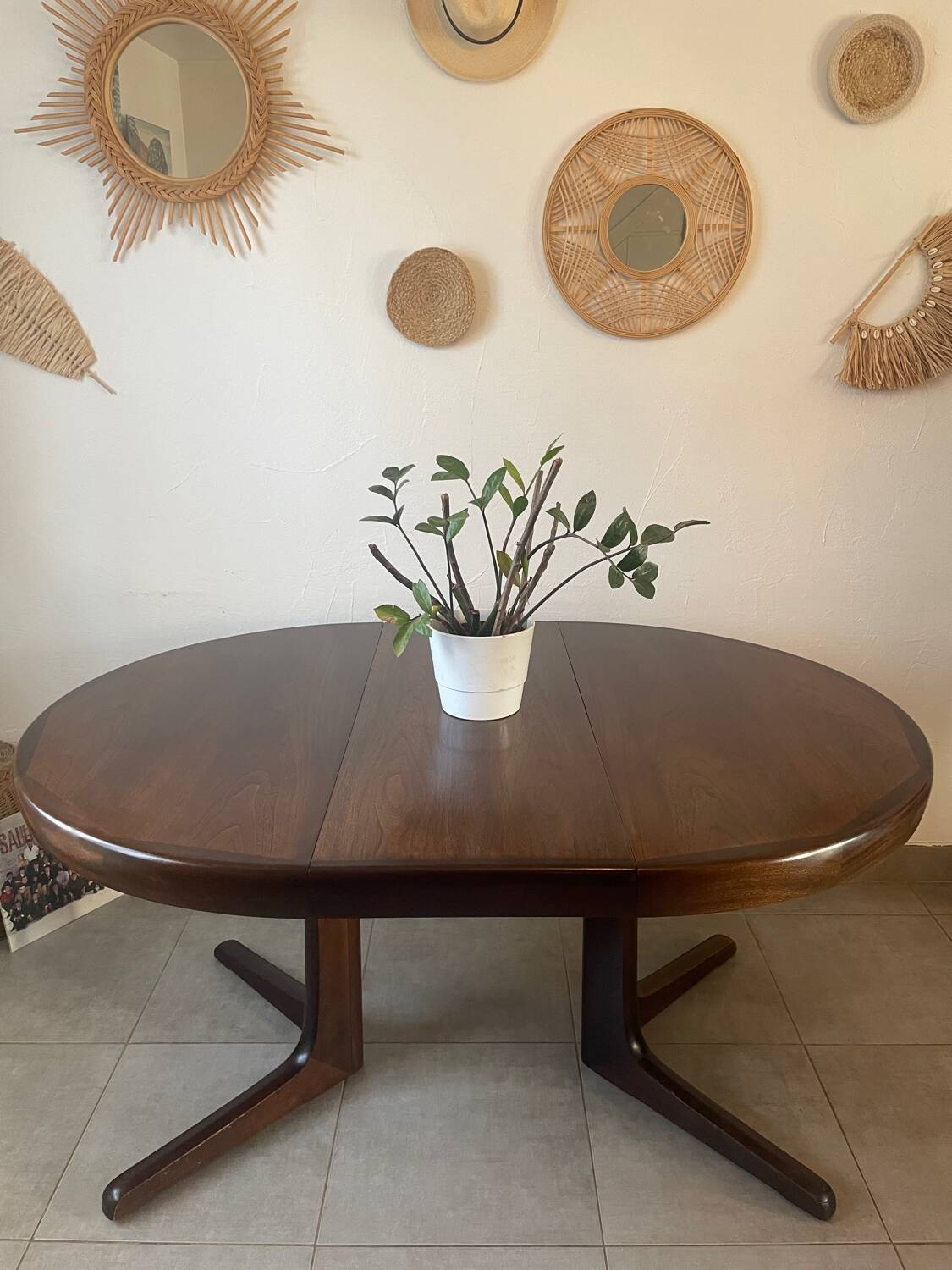 Table Baumann vintage 2 rallonges