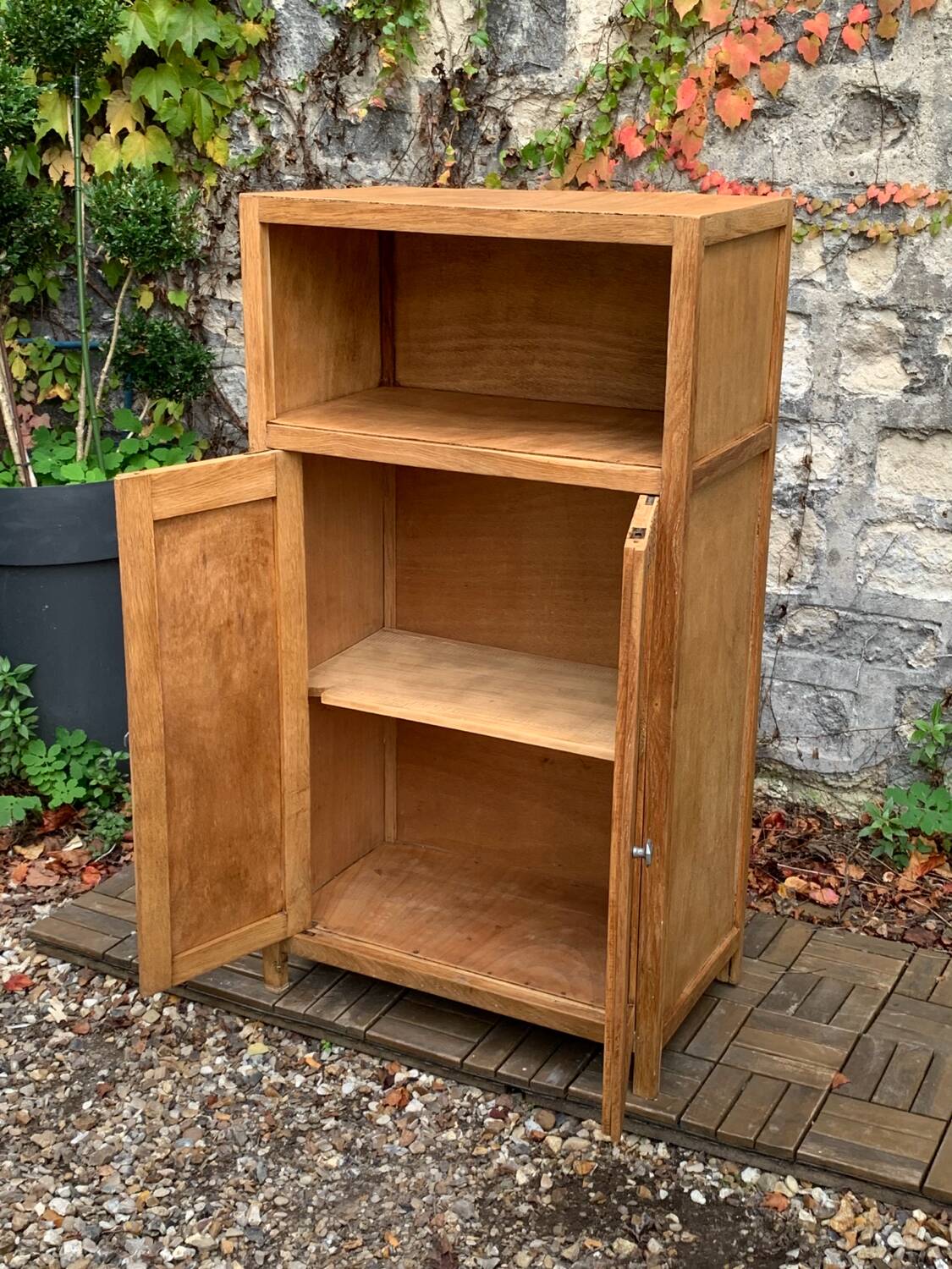 Buffet parisien art déco bois brut 1930