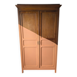 Vintage Parisian wardrobe with graphic effect paint.