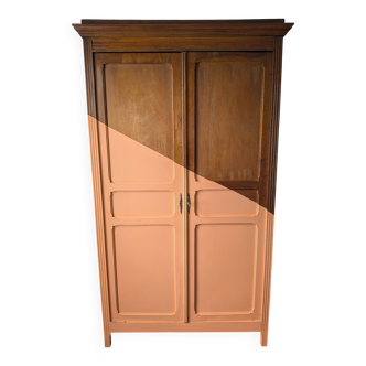 Vintage Parisian wardrobe with graphic effect paint.