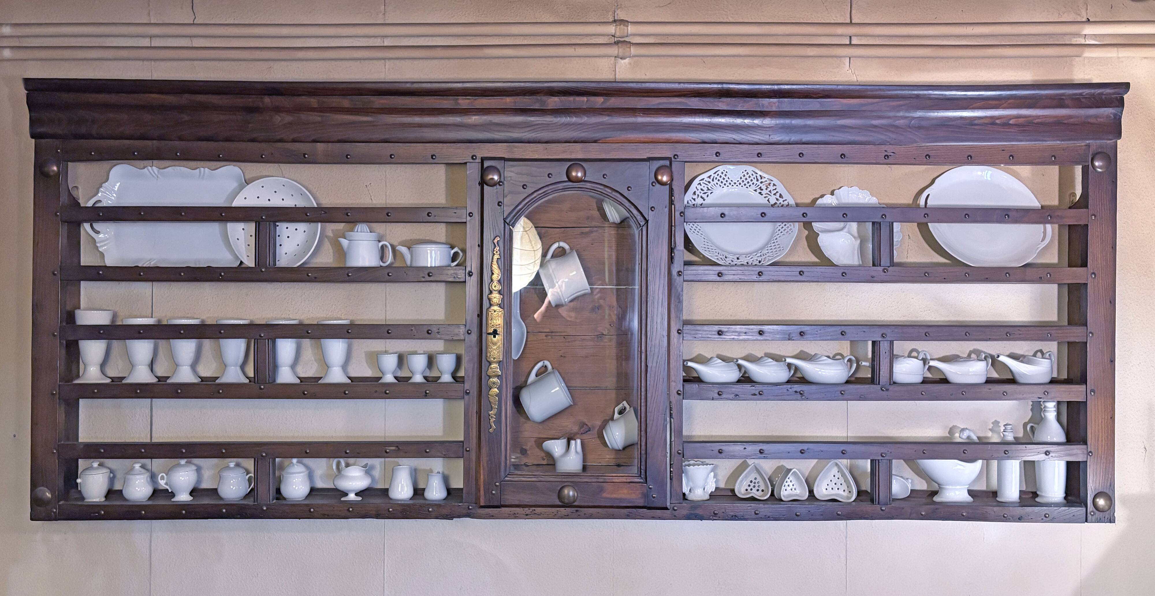 Large wall cupboard from the 19th century, exceptional size.