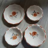 4 old dishes from Digoin and Sarreguemines