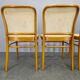 Set of 4 Bentwood Chairs No. 811 after Hoffmann, 1990s