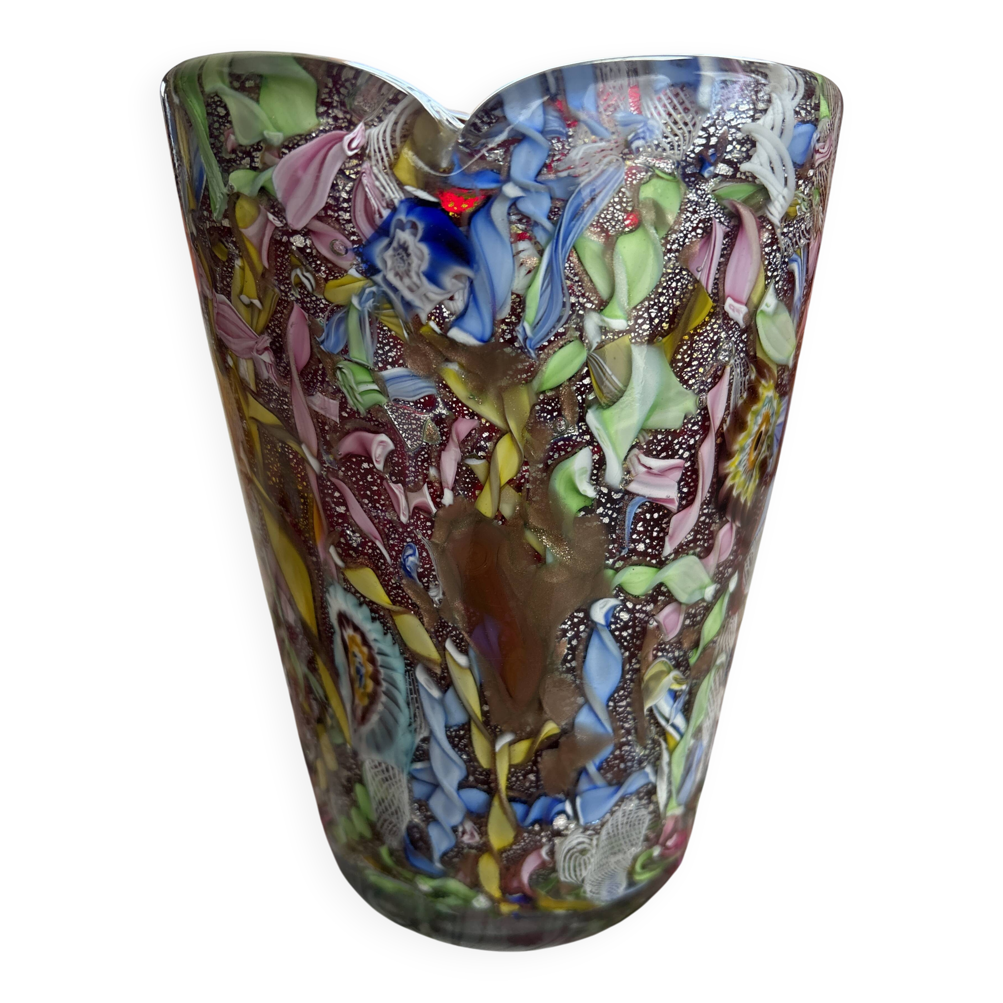 Murano glass vase "Byzantine" is from 1950.