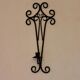 Pair of vintage black metal sconces