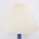 Rare blue Danish Mid-Century table lamp by Esben Klint for Holmegaard