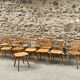 Série de 15 chaises bistrot