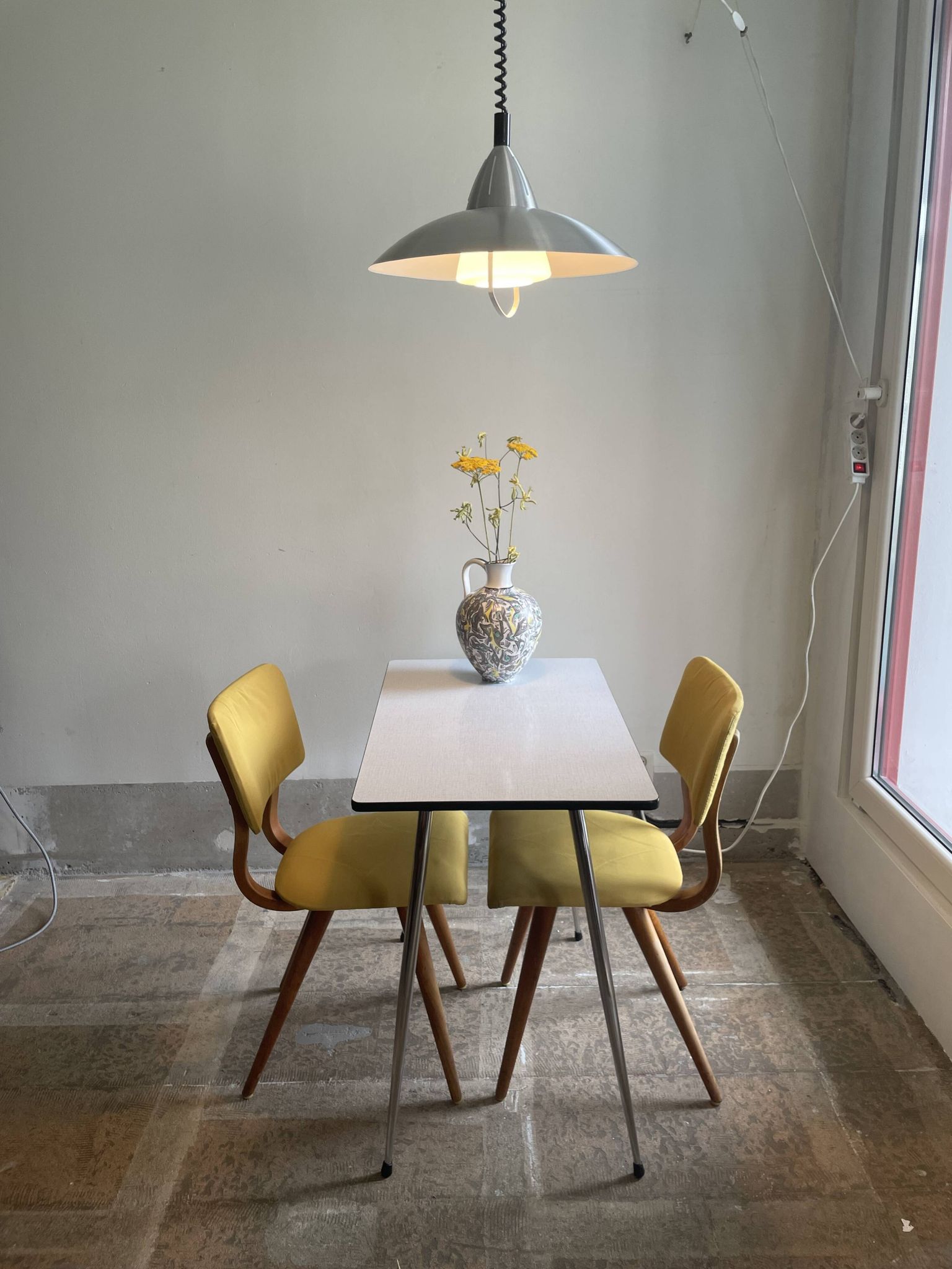 Chaises de salle à manger danoises en teck jaune