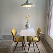 Chaises de salle à manger danoises en teck jaune