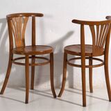 Chaises à café anciennes de style viennois (vers 1920). Ensemble de 2 pièces #1
