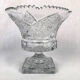 Cut on foot in cut crystal