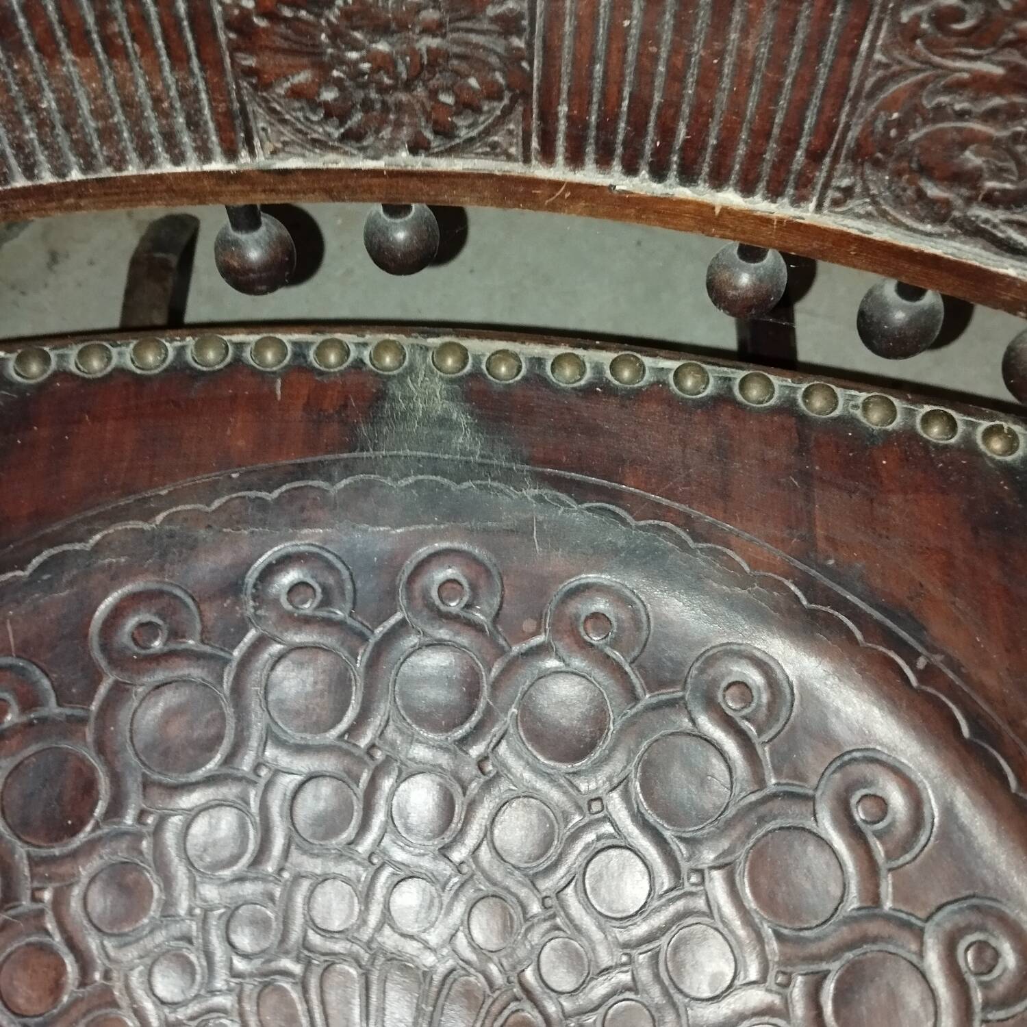 Rocking chair, 19th century art and craft rocking chair