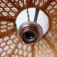 Wicker hanging lamp