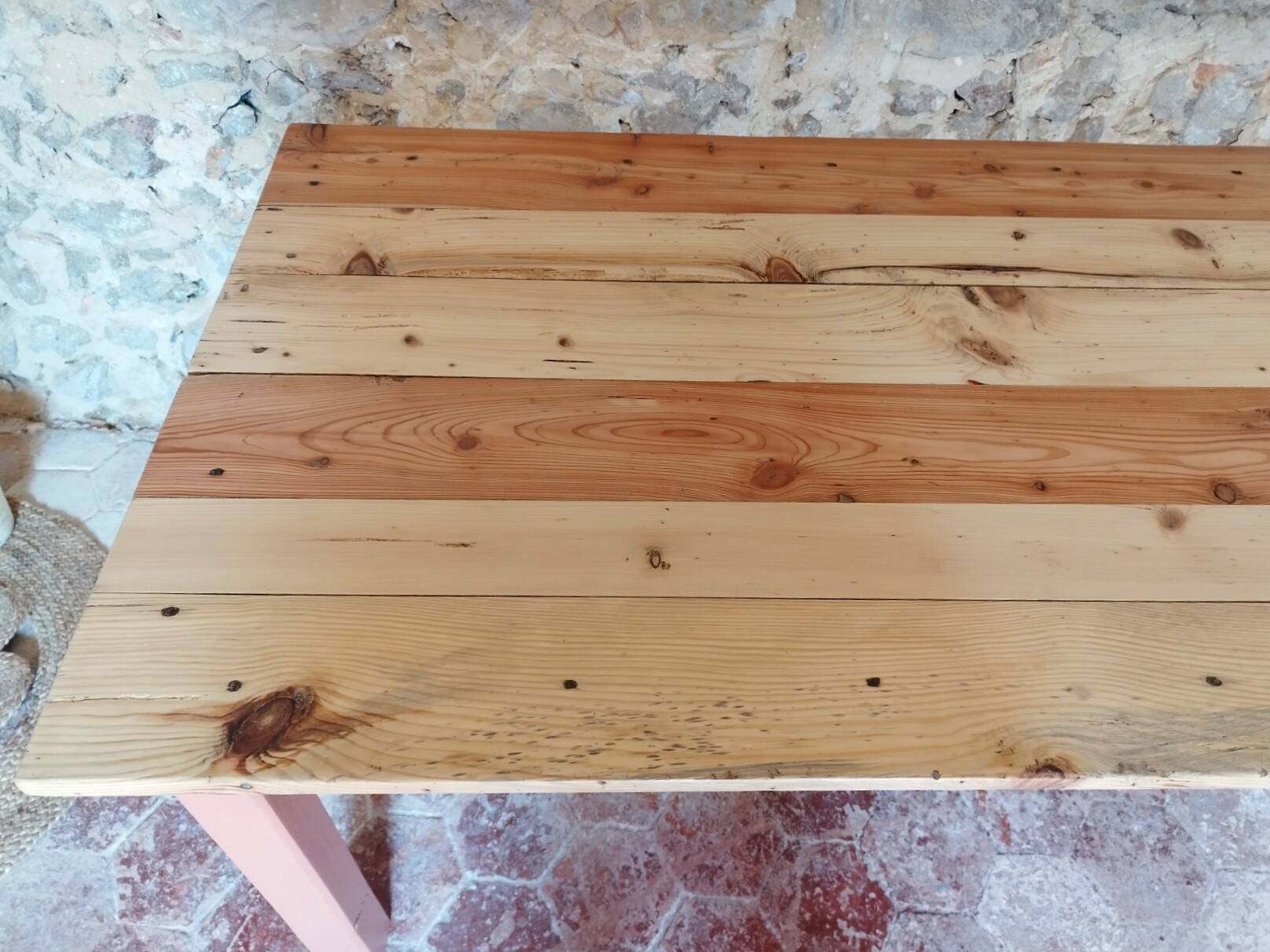 Terracotta farm table