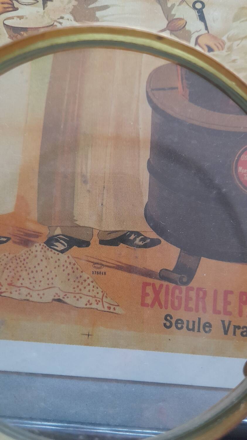 Vintage Rivoire and Carret advertising frame