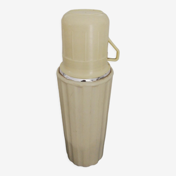 Vintage beige thermos